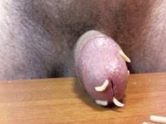 Tickling worms in the unshaven opening
